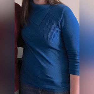 Women’s M Blue Long Sleeve Turtleneck